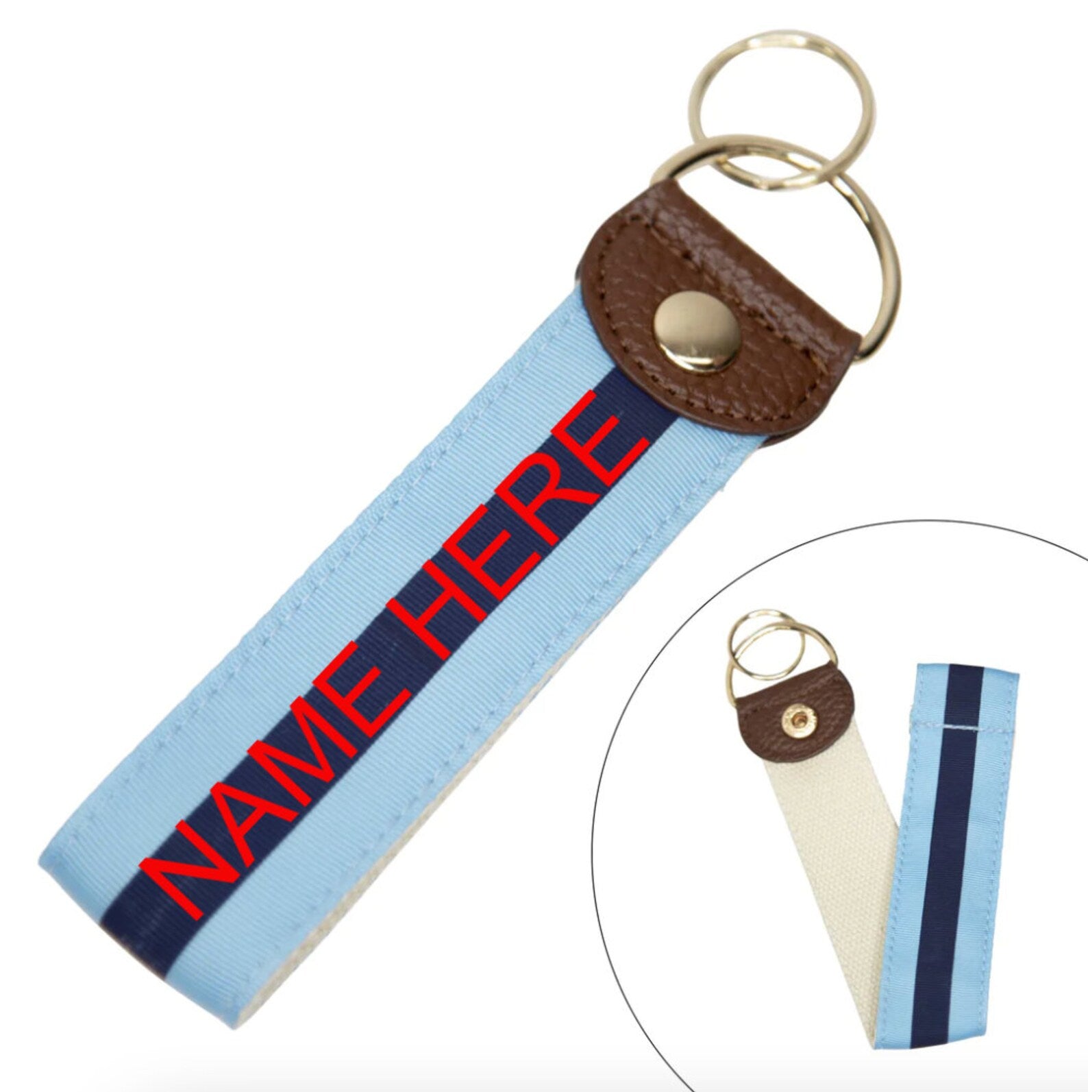 Personalized Wristlet Key Chain