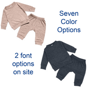 Script Font Baby Sweatsuit