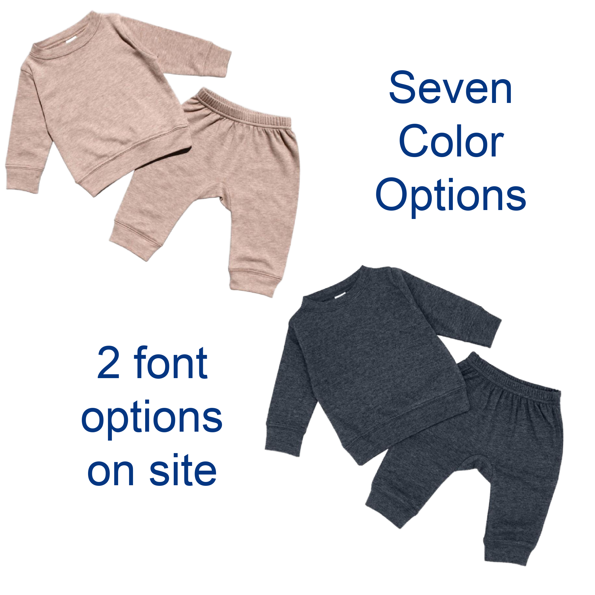 Script Font Baby Sweatsuit