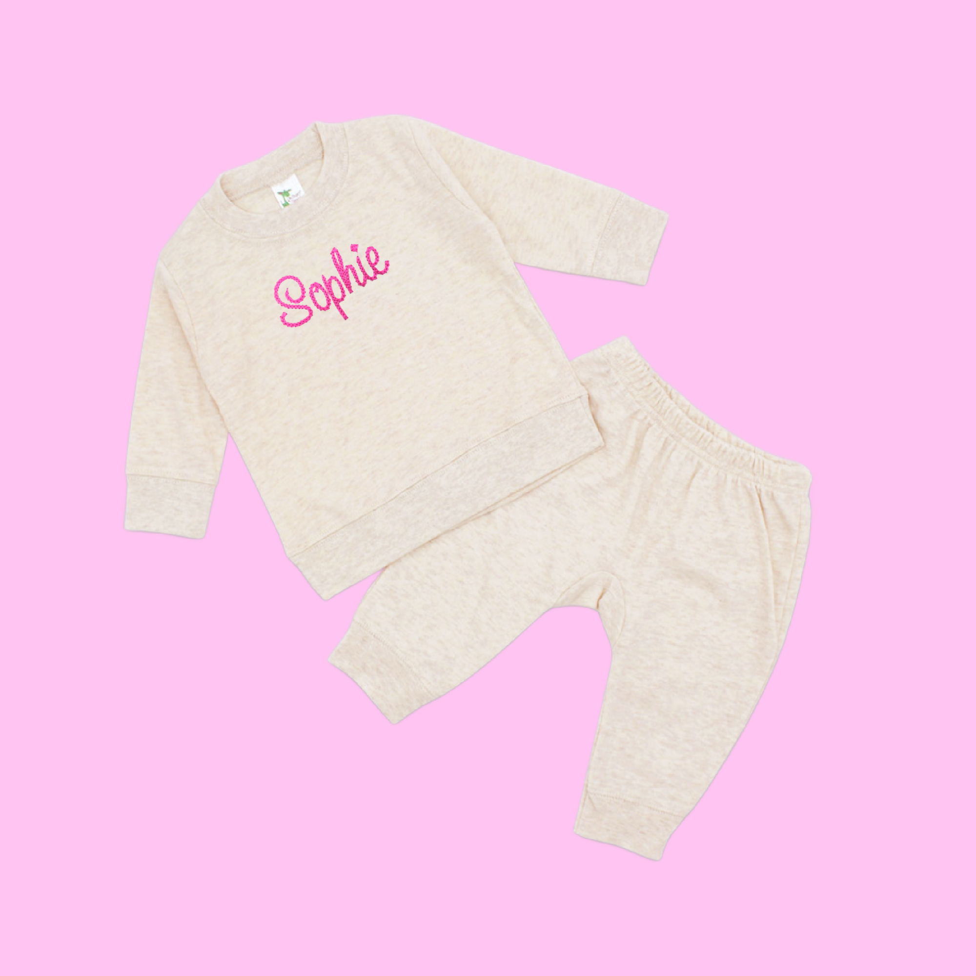 Script Font Baby Sweatsuit