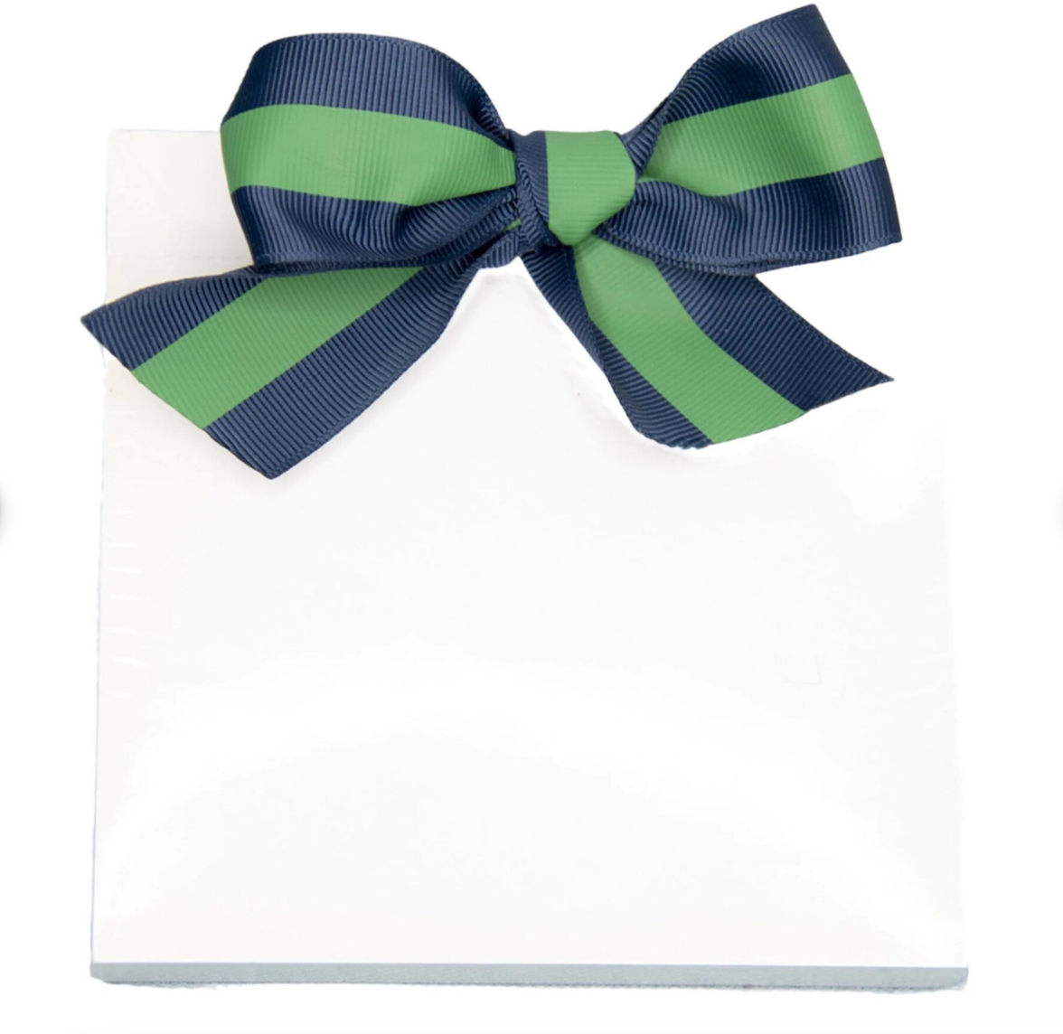 Notepad with Striped Ribbon Designs