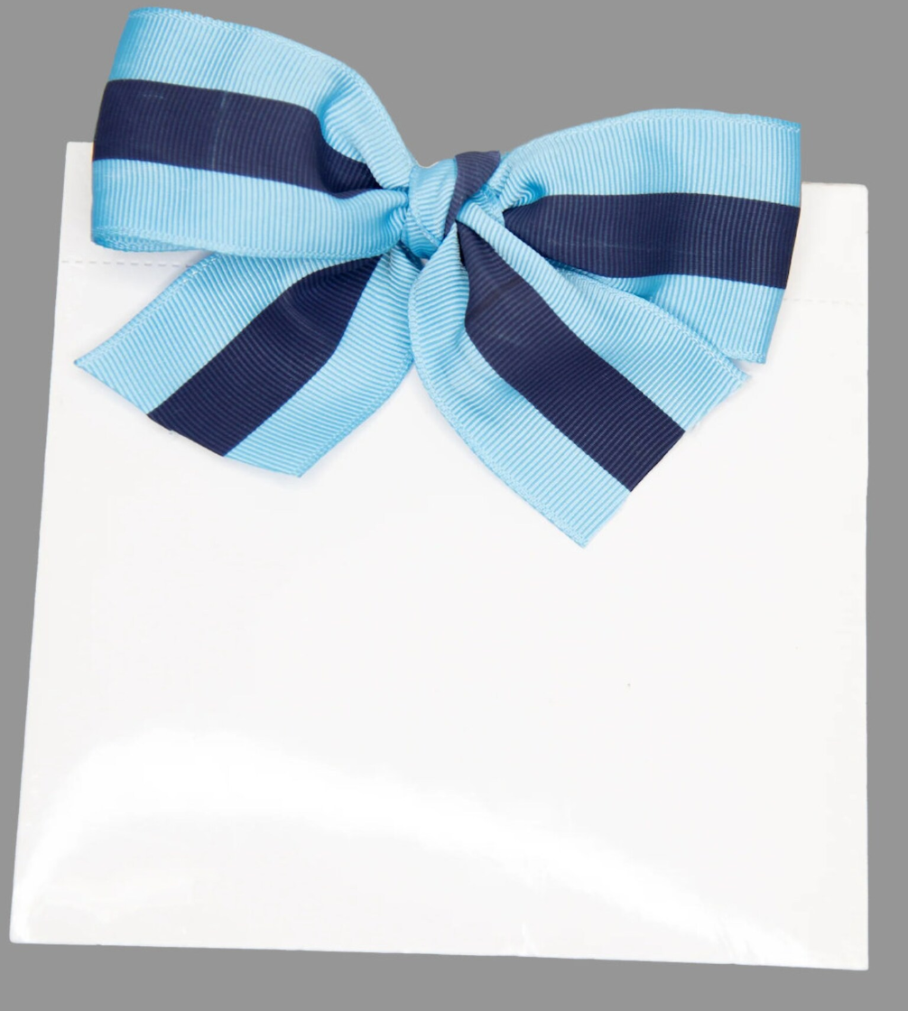 Notepad with Striped Ribbon Designs