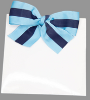 Notepad with Striped Ribbon Designs