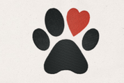 Pet Paw Heart Design Tote Bag