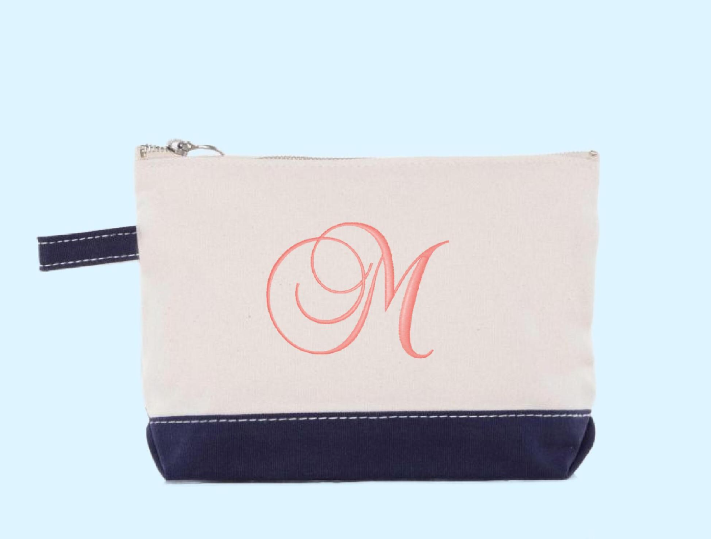 Single Initial Cosmetic Bag