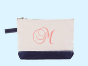 Single Initial Cosmetic Bag