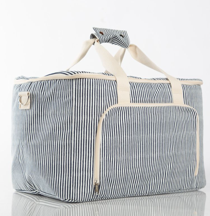 Monogrammed Large Stripe Cooler