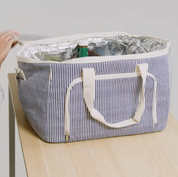 Monogrammed Large Stripe Cooler