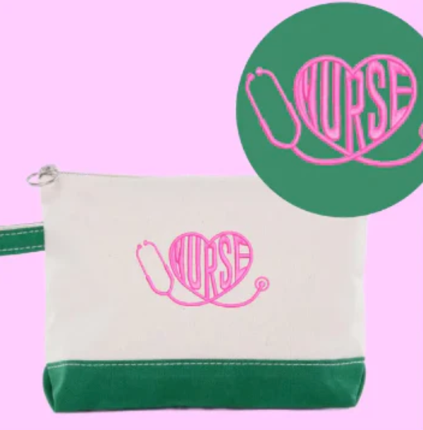 Nurse & Heart Design Totes