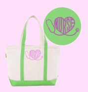 Nurse & Heart Design Totes