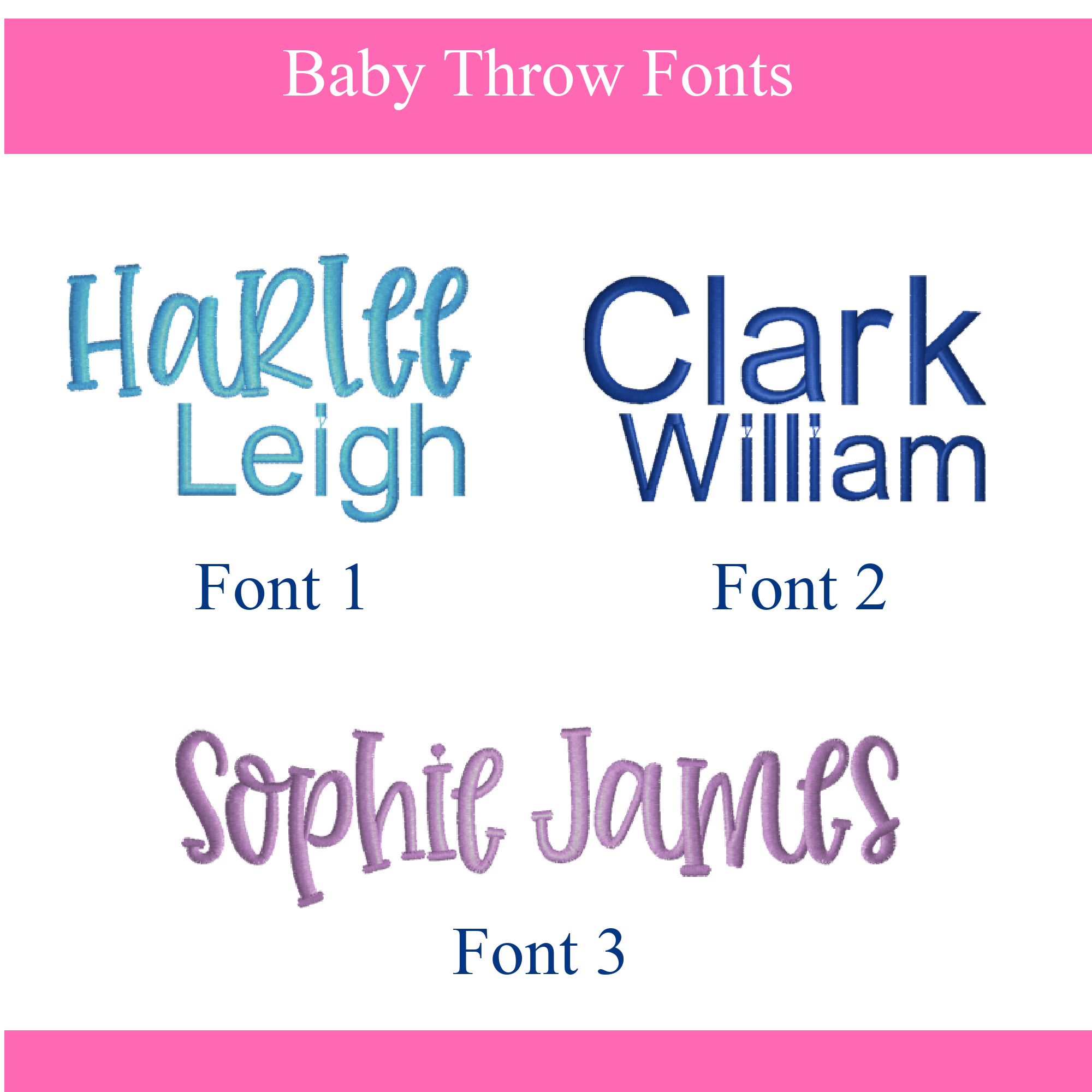 New Baby Blanket with Name