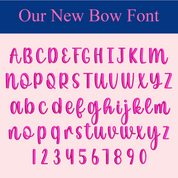 Bows Font and Design Kids Duffle Bag