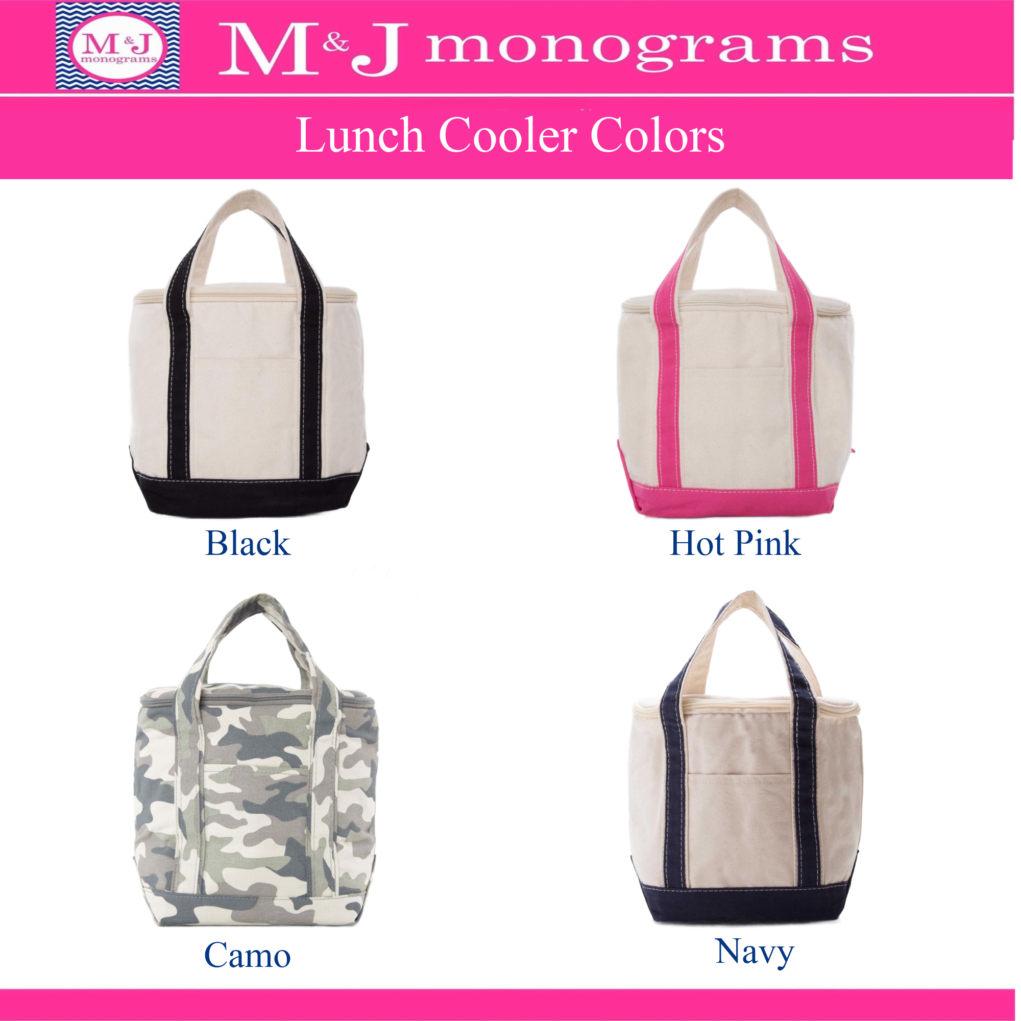 Monogrammed Adult Lunch Cooler