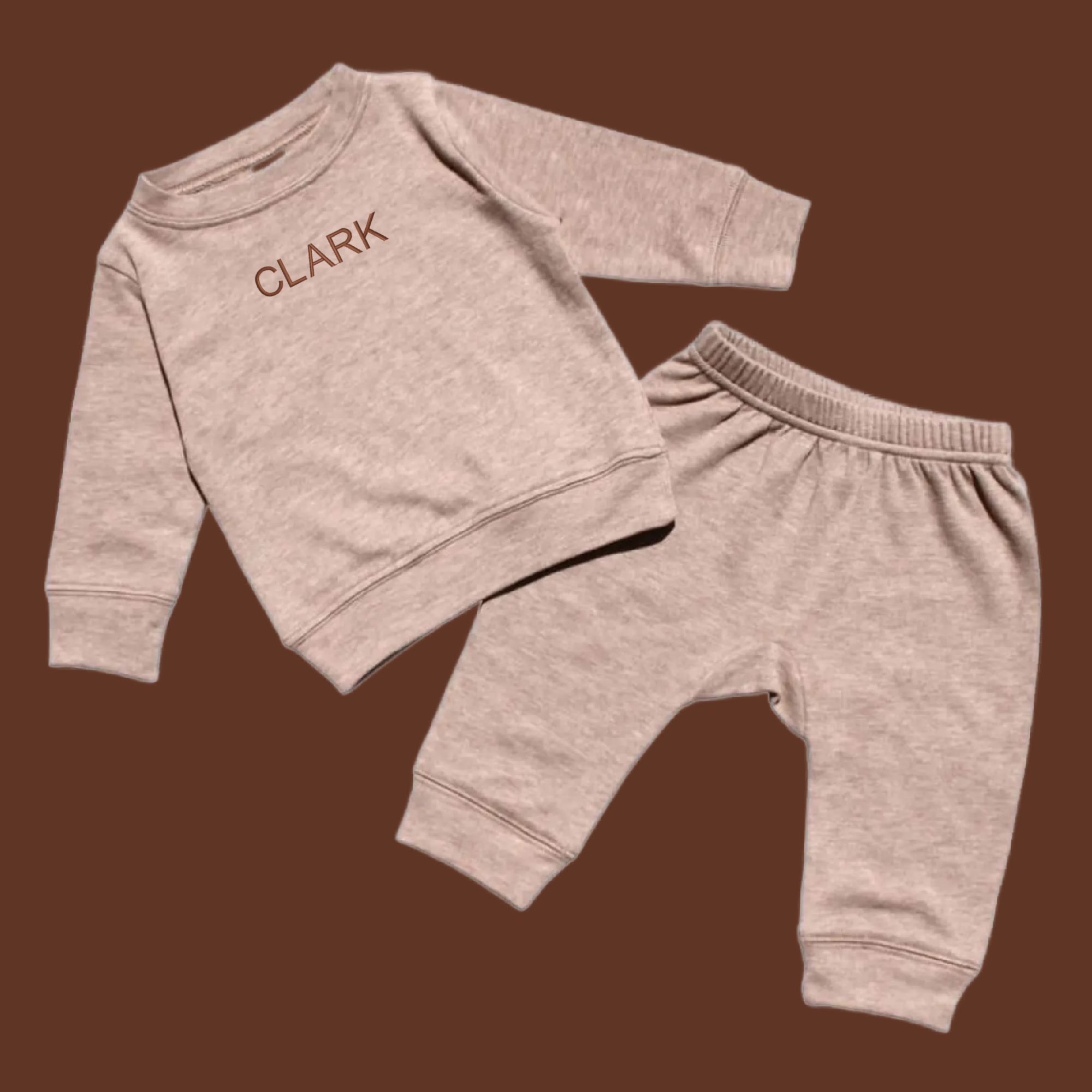 Personalized baby sweatsuit