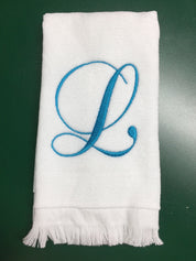 Single Letter Embroidered Towel