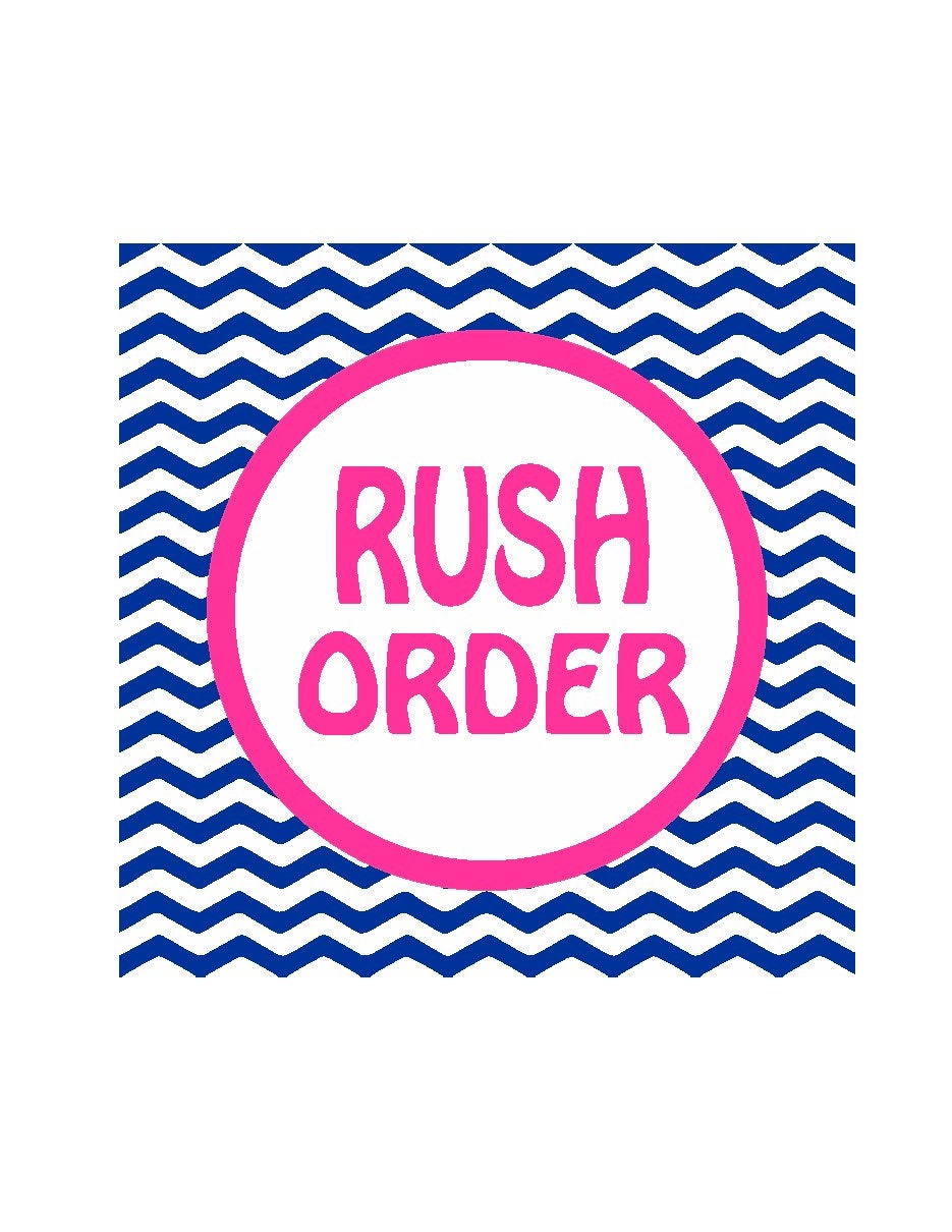 RUSH PRODUCTION ORDER Add-On - Rush Order Fee for Production — Expedited Production Order Rush Order Upgrade
