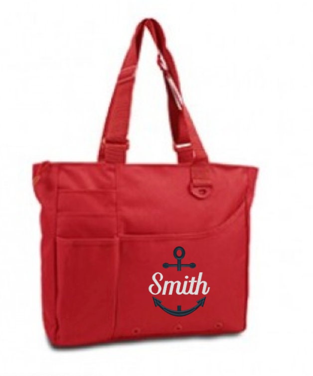 Personalized Anchor with Split Name Tote