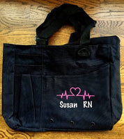 Monogrammed Nursing Bag