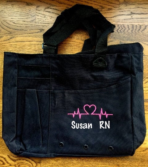 Monogrammed Nursing Bag