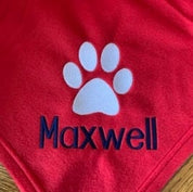 Jumbo Paw Design Dog Blanket
