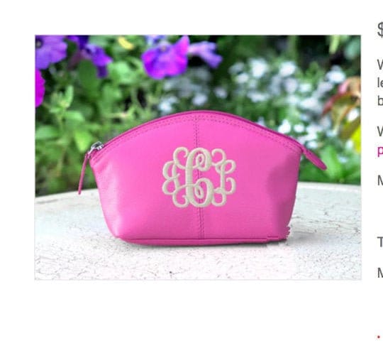 CLOSEOUT - Small Leather Cosmetic