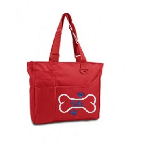 Bone and Paw Design Dog Bag