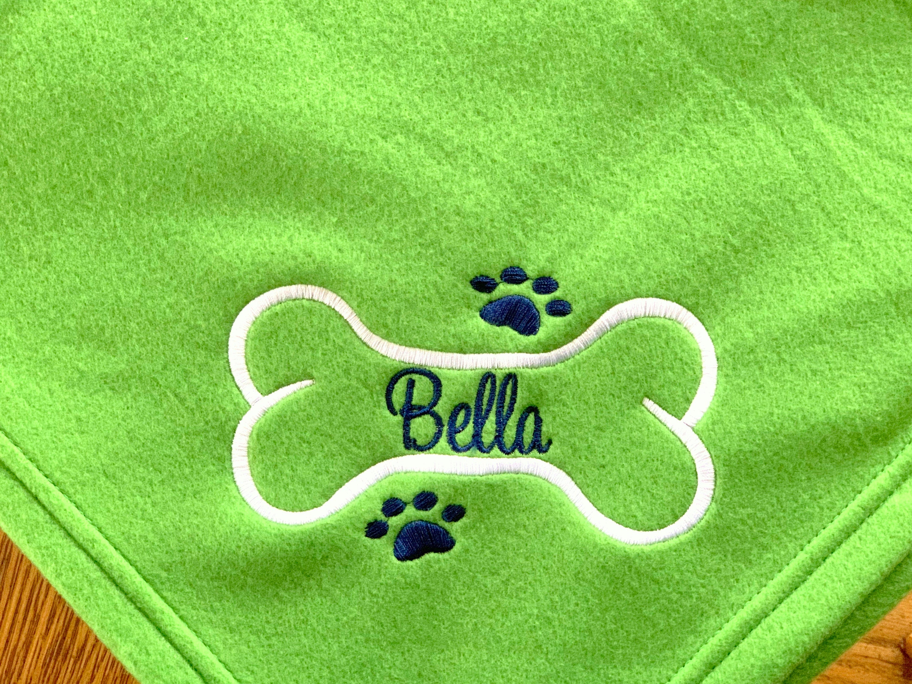 Personalized Dog Fleece Throw Blanket