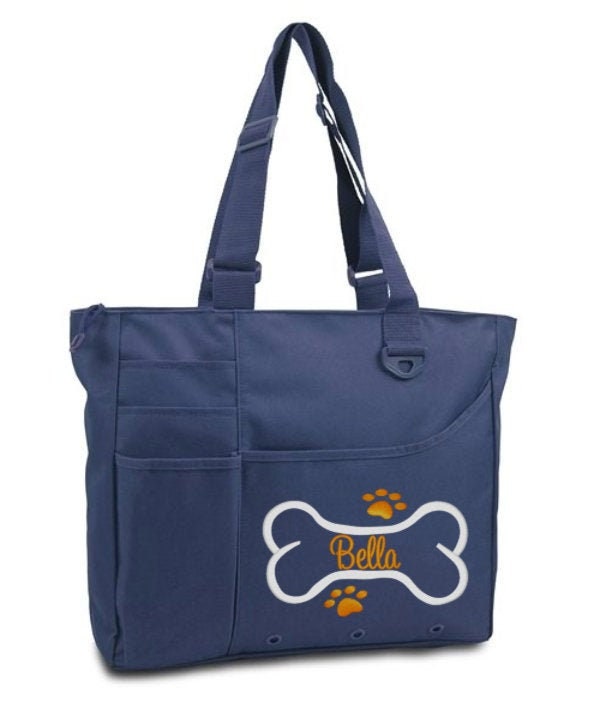 Bone and Paw Design Dog Bag