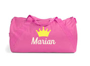 Personalized Kids Duffle Bag with Princess Crown