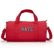 Two Color Personalized Kids Duffle Bag
