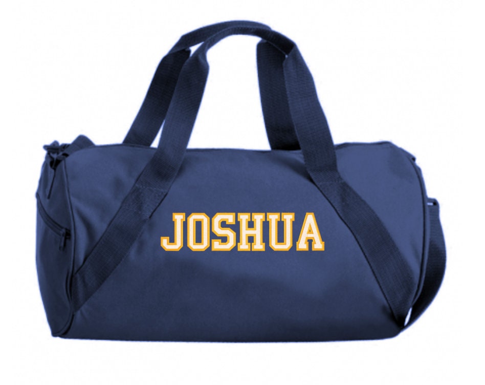 Two Color Personalized Kids Duffle Bag