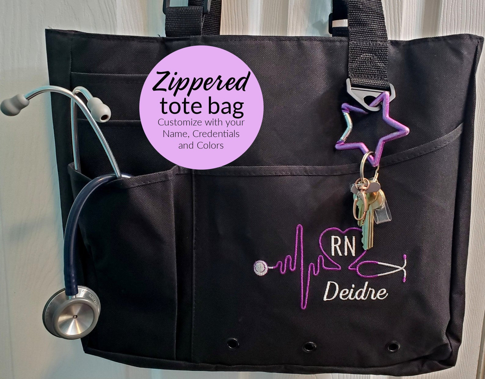 Nurse RN Organizer Tote