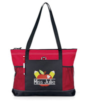 Teacher Apple Split tote bag