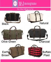 Single Monogram Canvas Weekend Travel Bag
