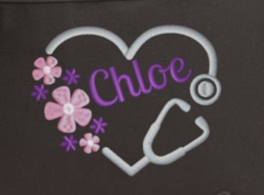 Personalized Nurse Work Bag - Pretty Work Tote