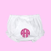 Monogrammed Bloomer Diaper Cover