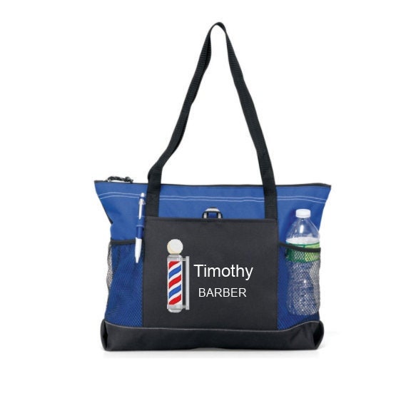 Embroidered with barber's name, gift for barber