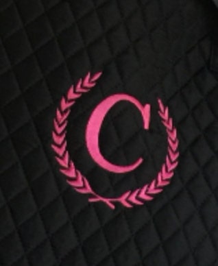 Personalized Puffer Tote with Wreath Design