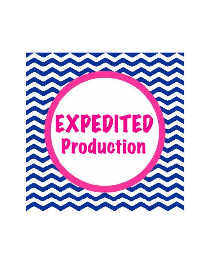 RUSH PRODUCTION ORDER Add-On - Rush Order Fee for Production — Expedited Production Order Rush Order Upgrade