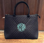 Quilted Tote Bag For Woman