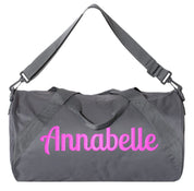 Personalized Kids Duffle Bag in Script font
