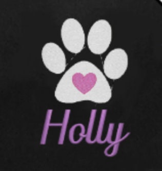 Embroidered Monogrammed Pet Bag