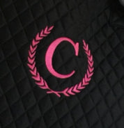 Quilted Monogrammed Luggage with Wreath Design