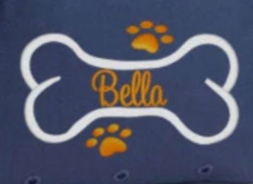 Bone and Paw Design Dog Bag