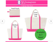 Heavy Duty Canvas Tote with Dog Name & Breed