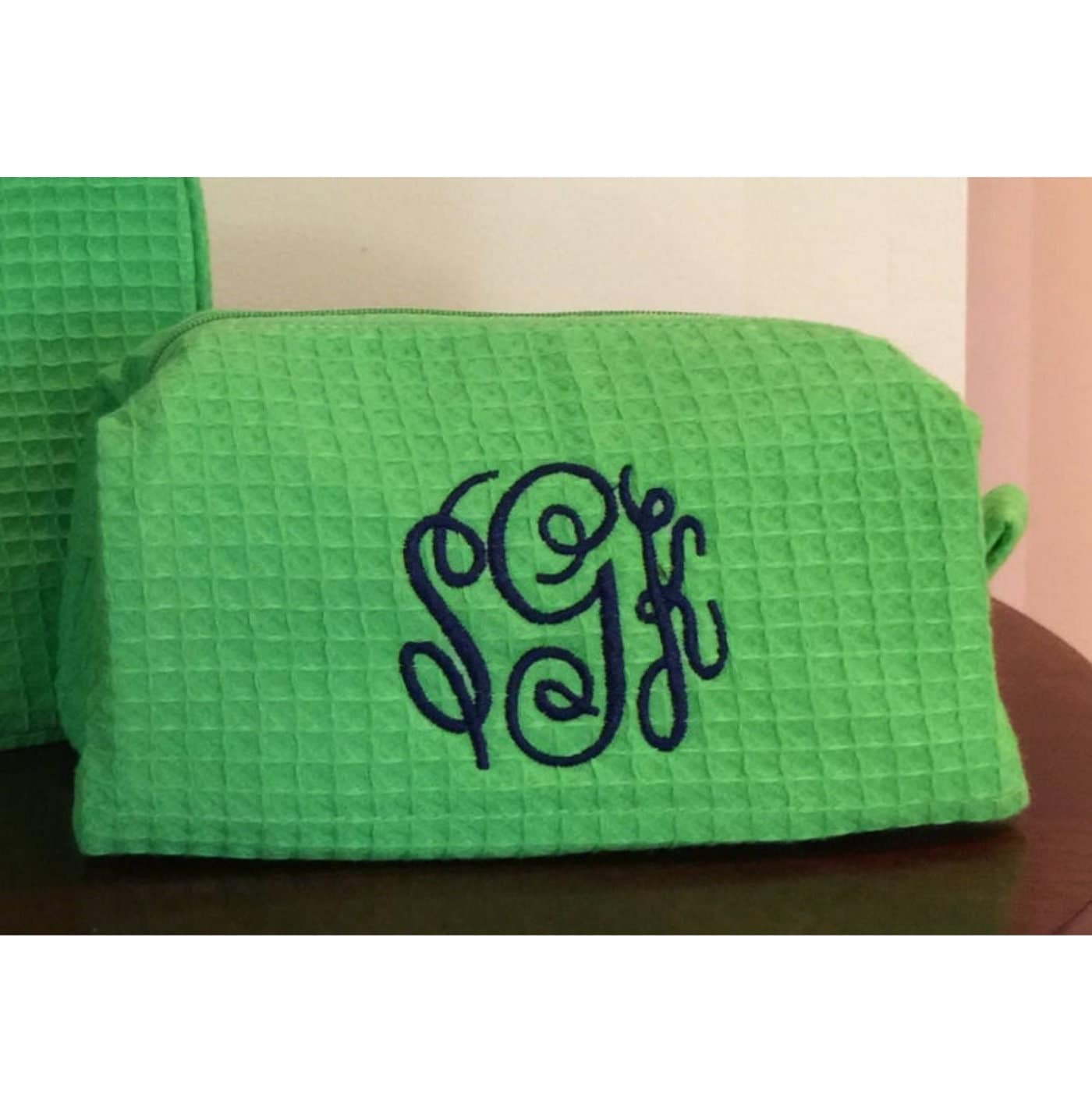 CLOSEOUT - Small Monogrammed Cosmetic Bag
