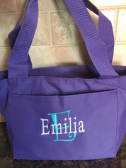 Initial & Name Monogrammed Lunch Tote