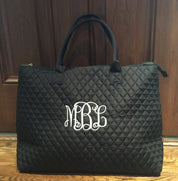 Quilted Monogrammed Luggage Set