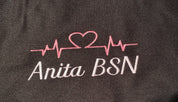 Personalized Nurse Heartbeat Tote Bag