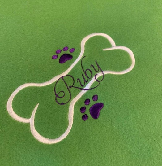 Personalized Dog Fleece Blanket